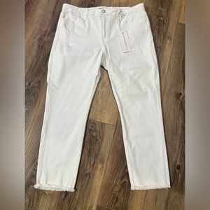 NWT Just Black Denim White Capris